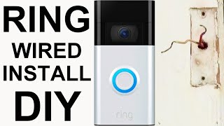 How To Install A Ring Video Doorbell 2nd Generation 2020  Hardwire Installation Of 1080p Door Bell [upl. by Izmar270]