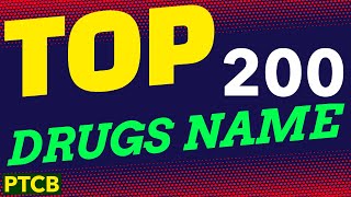 Top 200 Prescription Drugs 1  200  WITH AUDIO  PTCB Pharmacy Technician Exam Exam Top Video [upl. by Baelbeer]