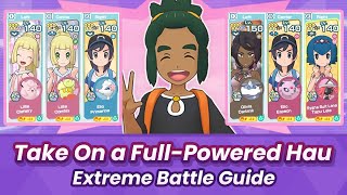 Take On a FullPowered Hau Extreme Battle Guide  Pokémon Masters EX [upl. by Candless]