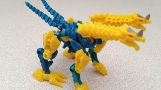 CYBERVERSE TWINSTRIKE TRANSFORMERS PRIME BEAST HUNTERS TOY REVIEW [upl. by Ahsirk]