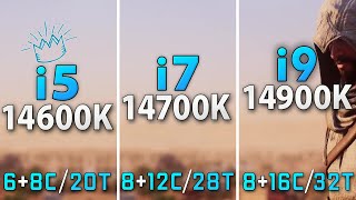 Intel i514600K vs i714700K vs i914900K  Test in 8 Games [upl. by Ardnuhs644]