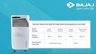 Bajaj TMH36 SKIVE TOWER AIR COOLER 36 L WITH ANTIBACTERIAL TECHNOLOGY 25 FEET POWERFUL [upl. by Eessac]