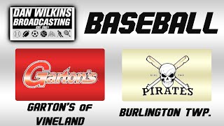 TriCounty Qualifying Round Gartons Of Vineland  Burlington Twp Pirates Baseball 71824 [upl. by Okiam618]