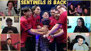 SEN VS GENG  MAP 5 Highlights and Streamers React to Sentinels Winning Moment [upl. by Conall]