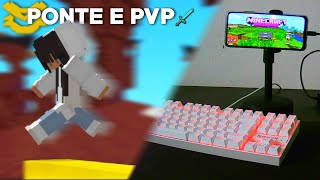 Novo servidor pra treinar ponte e pvp no mobilador minecraft bedrock  120 [upl. by Hoeg788]