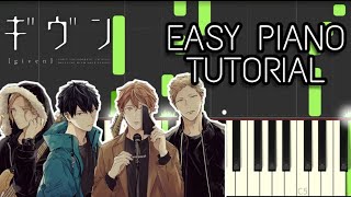 Given ost Fuyu no hanashi  EASY TUTORIAL easyrelaxing version [upl. by Bussy401]