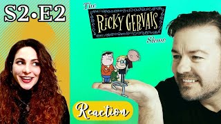 American Reacts THE RICKY GERVAIS SHOW  S2 E2 Doppleganger [upl. by Luis]