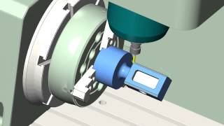 MASTERCAM 4 AXIS INDEXING SIMULATION [upl. by Singh276]