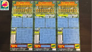 2 MILLION PRIZE BONUS CASHWORD SCRATCH OFF TICKETS💰💰💰 [upl. by Edak]