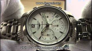 Longines L27524726 St Imier automatic chronograph 41mm white dial [upl. by Enylhsa]