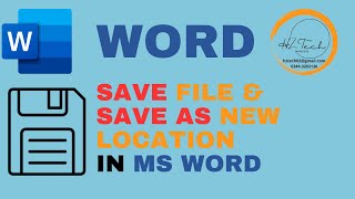 How to Save File and Save As MS Word File On My Location Complete Define in Short Video  Urdu [upl. by Ralip]