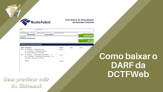 Dexion Folha  Como baixar o DARF da DCTFWeb pelo Dexion Folha [upl. by Tali]