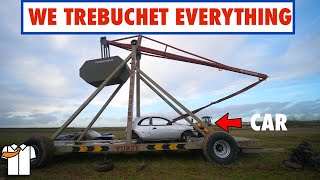 HUGE TrebuchetCatapult Tested to Destruction [upl. by Akire]