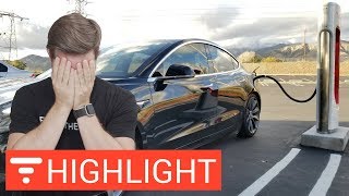 No Tesla Model 3 DOES NOT Cost More than Gas Car to Fuel highlight [upl. by Acimaj512]