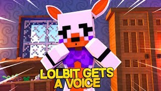 Lolbit gets a Voice Minecraft Fnaf Daycare [upl. by Esilrahc651]