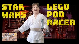 Star Wars  Episódio 1 Lego Pod Racer  Ameaça Fantasma  Anakin Skywalker [upl. by Enoid360]