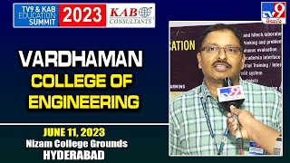 Vardhaman College of Engineering At TV9 amp KAB Education Summit 2023  Hyderabad  TV9 [upl. by Ellehsat463]