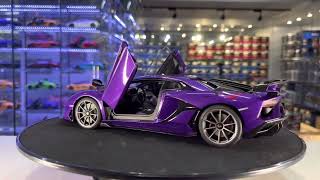 AUTOart LAMBORGHINI AVENTADOR SVJ VIOLA PASIFAEPEARL PURPLE 79179 [upl. by Gert29]