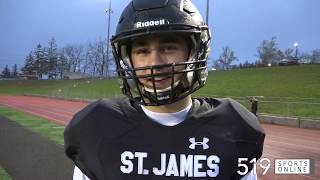 CWOSSA Football Quarterfinal  St Marys Mustangs vs St James Lions [upl. by Ytiak]