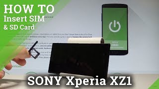 How to Insert SIM and SD Card in SONY Xperia XZ1  Nano SIM amp Micro SD HardResetInfo [upl. by Mahgirb]