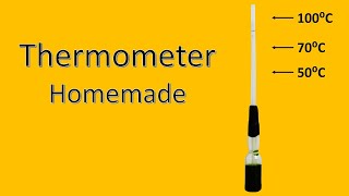 How to make a Thermometer at home for kids to paly and learn science  Thermometer [upl. by Eahsram]