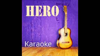 Hero  Karaoke Playback Instrumental [upl. by Genisia]