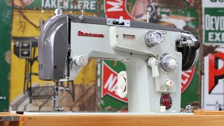 Setting up a Novum Janome Sewing Machine  Threading and Sewing [upl. by Karsten]