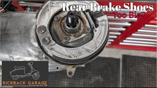 lambretta rear brake reaming kickbackgarage [upl. by Eiznikcm]