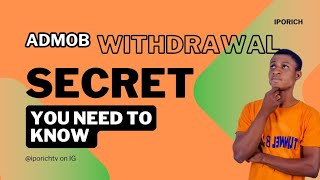 Admob Money Withdrawal Secrets You Need to Know [upl. by Lemej]