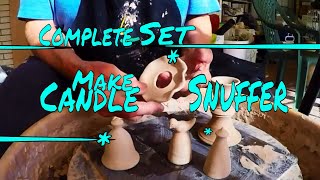 ♥ How to make Candle Snuffers or Extinguishers to pair with your Candlesticks and Bobeches sets [upl. by Akessej]