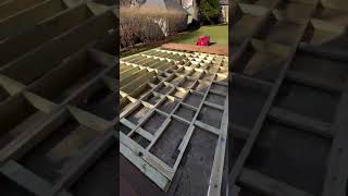 Building a Deck Over a Concrete Patio [upl. by Norvall]