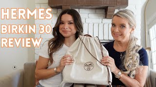 WE GOT A BIRKIN  Hermes Birkin 30 review  mod shots [upl. by Kinch]