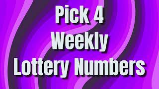 Pick 4 Weekly Lottery Numbers Suggestions  July 23 to July 29 [upl. by Teddy]