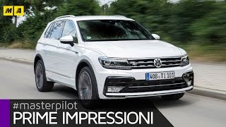 Volkswagen Tiguan RLine 4motion 20 TDI 240 CV  Primo test ENGLISH SUB [upl. by Aimee462]