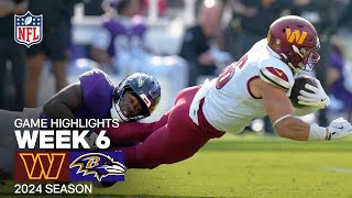 Washington Commanders vs Baltimore Ravens Game Highlights  NFL 2024 Season Week 6 [upl. by Naicad65]