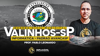 GUARDA CIVIL MUNICIPAL VALINHOSSP  INFORMÃTICA  RESOLUÃ‡ÃƒO DE QUESTÃ•ES AVANÃ‡ASP [upl. by Aiciram]