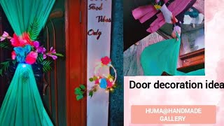 Door decoration idea decoration idea youtube [upl. by Annahs590]