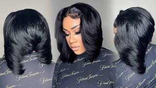 Wig Where Quick Weave Lace Closure Bob Quick Weave  Beginner Friendly DETAILED [upl. by Nohsauq]