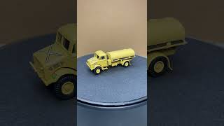 Oxford die cast ready made HQ Corps RASC Bedford OY 3 Ton Water Tanker 176 scale 76BD007 [upl. by Nylirak]