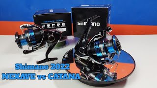 Review Shimano NEXAVE 2022 C3000HG dan 4000 Vs CATANA 3000 [upl. by Gee]