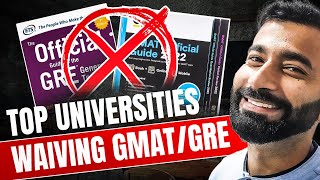 Universities Waiving GREGMAT for Fall 2025  Study Abroad Without GMAT amp GRE [upl. by Ennaej]