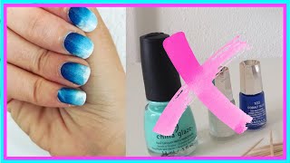 COMMENT FAIRE UN DEGRADE SUR ONGLES  SANS VERNIS amp EPONGE [upl. by Calle746]