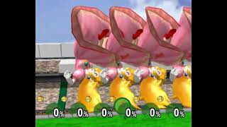 Super Smash Bros Melee CrazyMod UEDebug Menu  6 Peach  Mushroom are Deadly for All Players Test [upl. by Fey]