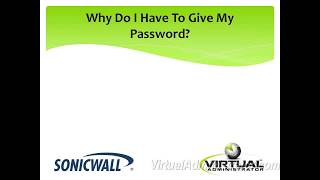 How to change your SonicWall password for GMS without giving it away [upl. by Haimaj]