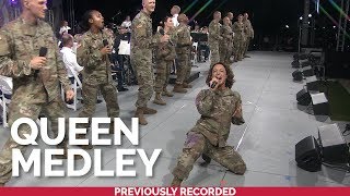 The US Army Voices and Downrange perform a medley of hits by Queen [upl. by Gasser]