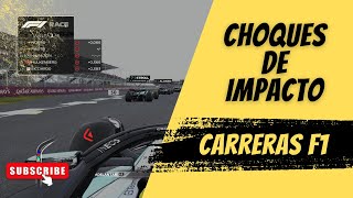 Choques de impacto carreras F1 [upl. by Nireves64]