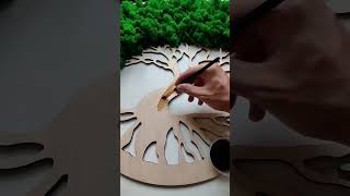 Diy moss wall art eco decor shorts diy howtodraw art moss [upl. by Panaggio193]