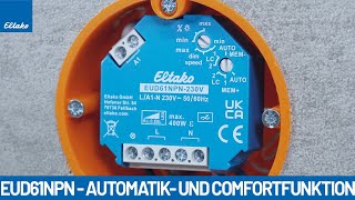 EUD61 Automatik und Comfortfunktion einstellen  Quick Tutorial [upl. by Burny]