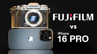 Can the iPhone 16 Pro BEAT a Pro Fuji Camera [upl. by Anirtik]