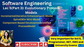 Lec 5Part 3 Evolutionary Process model  Incremental  Spiral  Conventional Based Unified Model [upl. by Ecirtael222]